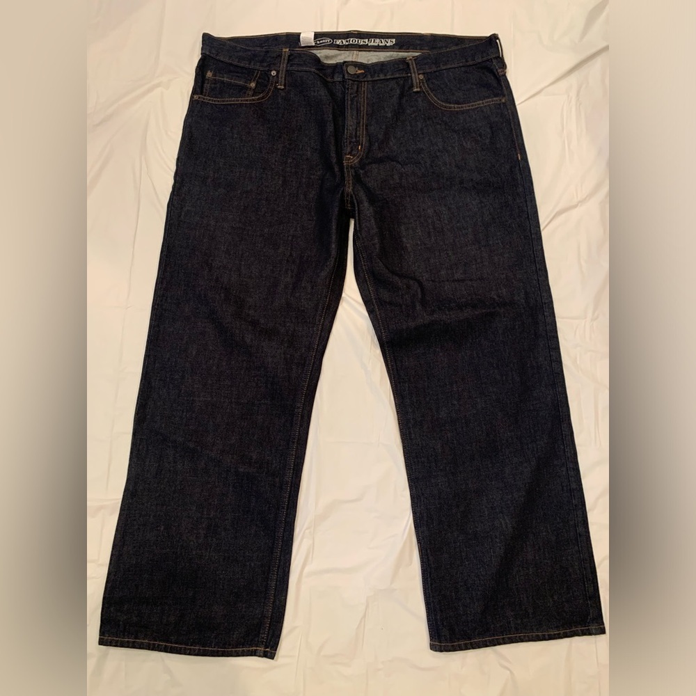 Old Navy Famous Jeans Straight Dark Wash Denim Men's Size 48x30
